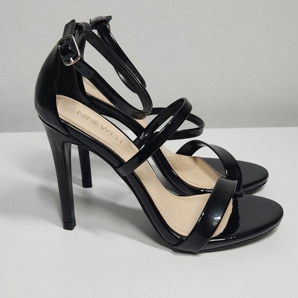 Nine West Lioro High Stiletto Heel Sandals Black Women's Size 5.5 - Picture 7 of 10